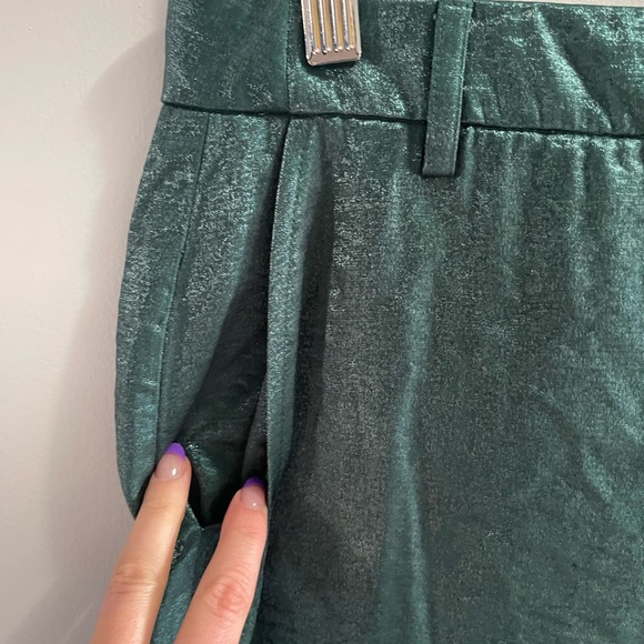 NWT- green wide leg trousers - Picture 4 of 9